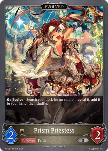 Prism Priestess (Evolved) (GFD01-054EN), Luxheart Legends — Shadowverse card price