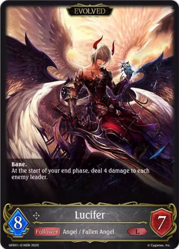 Lucifer (Evolved) (GFD01-016EN), Luxheart Legends — Shadowverse card price
