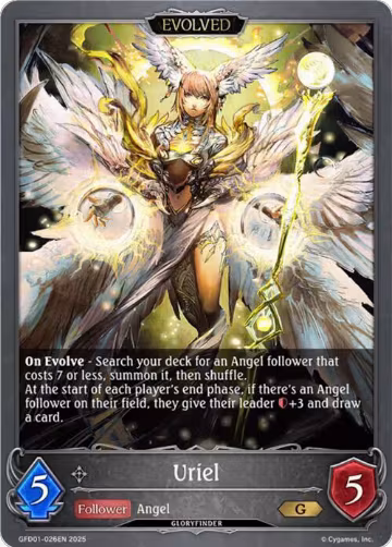 Uriel (Evolved) (GFD01-026EN), Luxheart Legends — Shadowverse card price