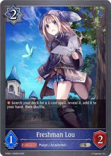 Freshman Lou (GFD01-050EN), Luxheart Legends — Shadowverse card price