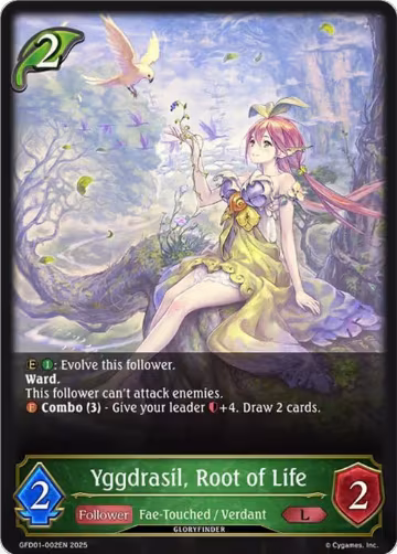 Yggdrasil, Root of Life (GFD01-002EN), Luxheart Legends — Shadowverse card price
