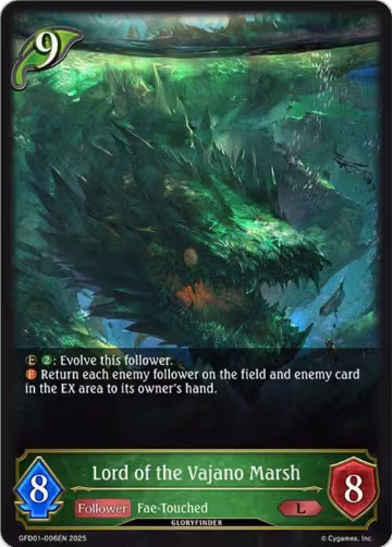 Lord of the Vajano Marsh (GFD01-006EN), Luxheart Legends — Shadowverse card price