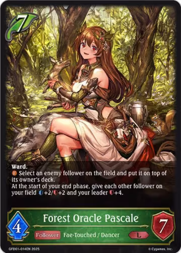 Forest Oracle Pascale (GFD01-014EN), Luxheart Legends — Shadowverse card price