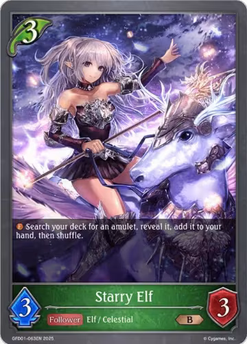 Starry Elf (GFD01-063EN), Luxheart Legends — Shadowverse card price