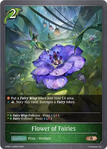 Flower of Fairies (GFD01-065EN), Luxheart Legends — Shadowverse card price
