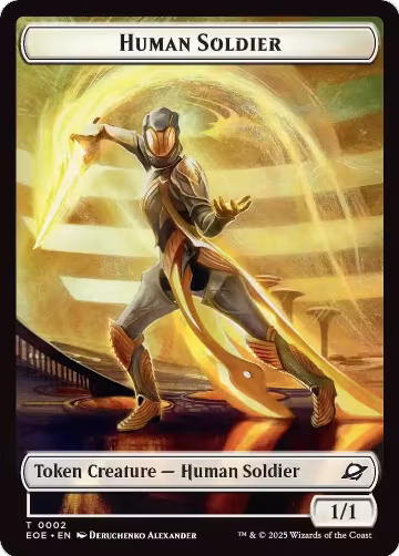 Human Soldier // Lander (0004) Doubled-Sided Token (2 // 4), Edge of Eternities — Magic card price