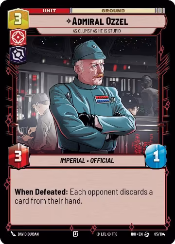 Admiral Ozzel - As Clumsy as He Is Stupid (85/104) (85/104) — card price
