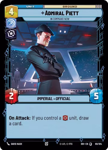 Admiral Piett - In Command Now (60/104), Intro Battle: Hoth — Star Wars card price