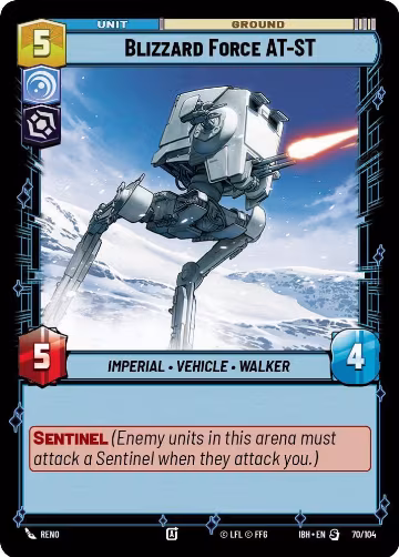 Blizzard Force AT-ST (70/104), Intro Battle: Hoth — Star Wars card price