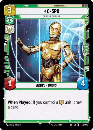 C-3PO - Oh Dear, Oh Dear (19/104), Intro Battle: Hoth — Star Wars card price