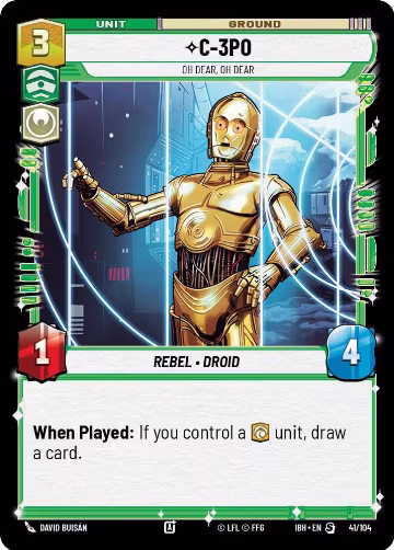 C-3PO - Oh Dear, Oh Dear (41/104) (41/104), Intro Battle: Hoth — Star Wars card price