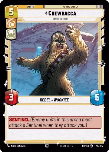 Chewbacca - Rrruuuurrr (46/104) (46/104), Intro Battle: Hoth — Star Wars card price