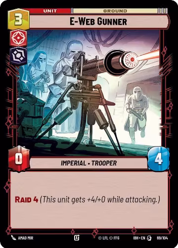 E-Web Gunner (69/104), Intro Battle: Hoth — Star Wars card price