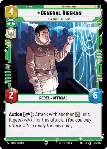 General Rieekan - Stalwart Tactician (23/104), Intro Battle: Hoth — Star Wars card price