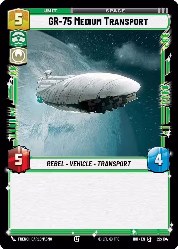 GR-75 Medium Transport (22/104), Intro Battle: Hoth — Star Wars card price