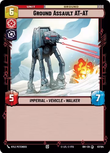 Ground Assault AT-AT (67/104) (67/104), Intro Battle: Hoth — Star Wars card price