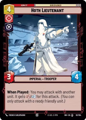 Hoth Lieutenant (92/104) (92/104), Intro Battle: Hoth — Star Wars card price