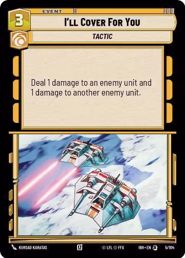 I'll Cover For You (5/104), Intro Battle: Hoth — Star Wars card price