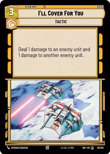 I'll Cover For You (39/104) (39/104), Intro Battle: Hoth — Star Wars card price