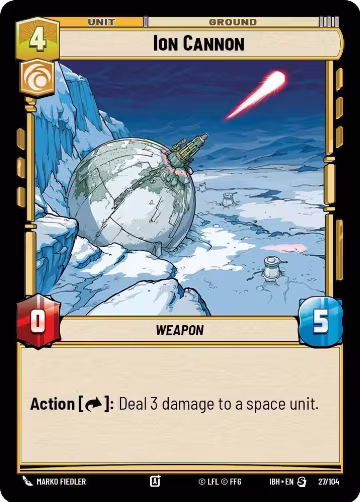 Ion Cannon (27/104) (27/104), Intro Battle: Hoth — Star Wars card price