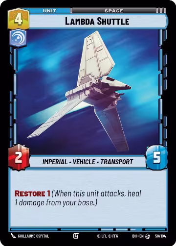 Lambda Shuttle (58/104), Intro Battle: Hoth — Star Wars card price