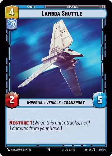 Lambda Shuttle (84/104) (84/104), Intro Battle: Hoth — Star Wars card price