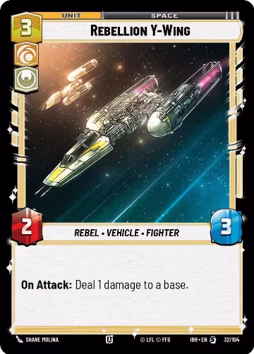 Rebellion Y-Wing (32/104) (32/104), Intro Battle: Hoth — Star Wars card price