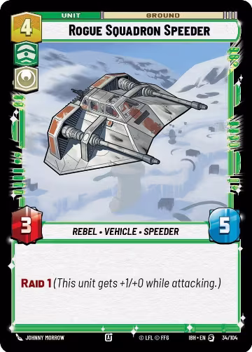 Rogue Squadron Speeder (34/104) (34/104), Intro Battle: Hoth — Star Wars card price