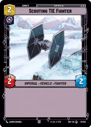 Scouting TIE Fighter (75/104), Intro Battle: Hoth — Star Wars card price
