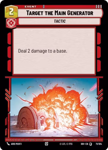 Target the Main Generator (71/104) (71/104), Intro Battle: Hoth — Star Wars card price