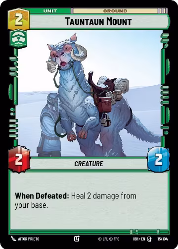 Tauntaun Mount (15/104), Intro Battle: Hoth — Star Wars card price