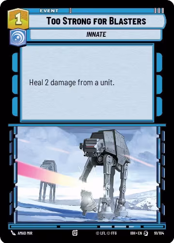 Too Strong for Blasters (91/104) (91/104), Intro Battle: Hoth — Star Wars card price