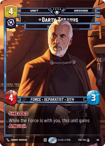 Darth Tyranus - Servant of Sidious (96), Organized Play Promos — Star Wars card price
