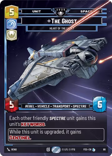 The Ghost - Heart of the Family (86), Organized Play Promos — Star Wars card price