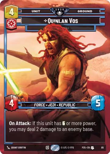 Quinlan Vos - Dark Disciple (85), Organized Play Promos — Star Wars card price