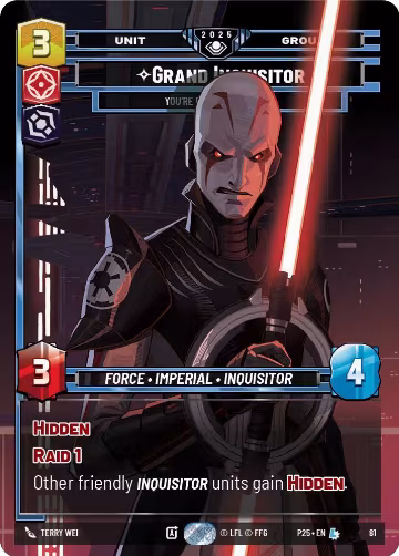 Grand Inquisitor - You're Right to Be Afraid (81), Organized Play Promos — Star Wars card price