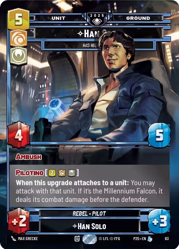 Han Solo - Has His Moments (93), Organized Play Promos — Star Wars card price