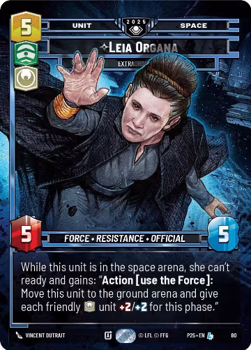 Leia Organa - Extraordinary (80), Organized Play Promos — Star Wars card price