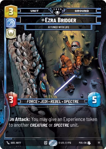 Ezra Bridger - Attuned With Life (77), Organized Play Promos — Star Wars card price