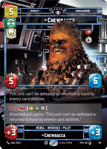 Chewbacca - Faithful First Mate (68), Organized Play Promos — Star Wars card price