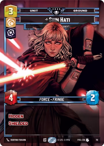 Shin Hati - Overeager Apprentice (70) (70), Organized Play Promos — Star Wars card price