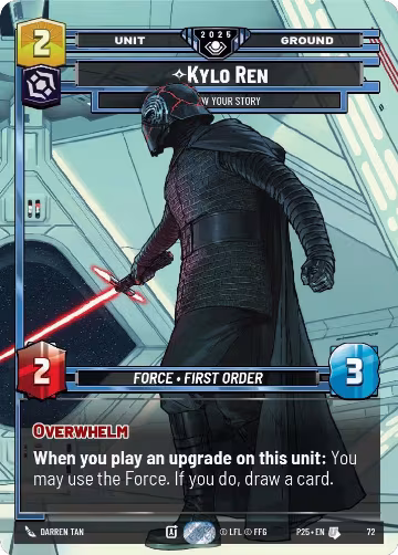 Kylo Ren - I Know Your Story (72), Organized Play Promos — Star Wars card price