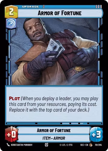 Armor of Fortune (70/264), Secrets of Power — Star Wars card price