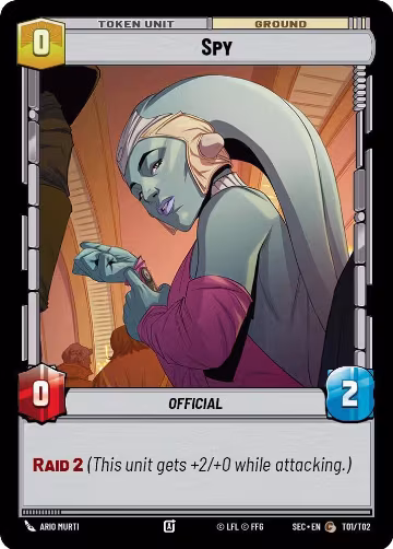 Spy (T01), Secrets of Power — Star Wars card price
