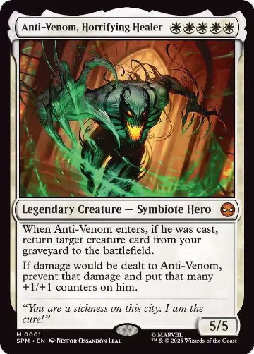 Anti-Venom, Horrifying Healer (1), Marvel's Spider-Man — Magic card price