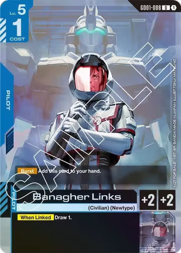 Banagher Links (Launch Event) (GD01-088), Gundam Promotional Cards — Gundam card price