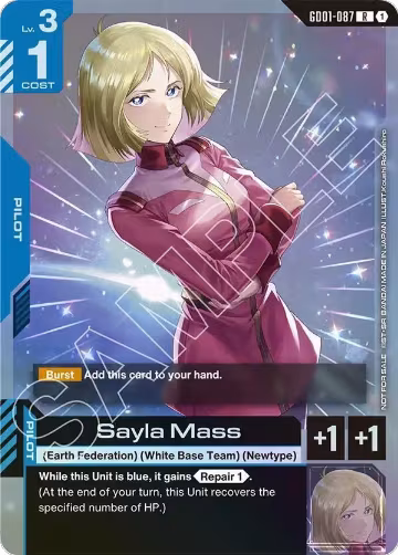 Sayla Mass (Store Tournament Participant Pack 01) (GD01-087), Gundam Promotional Cards — Gundam card price