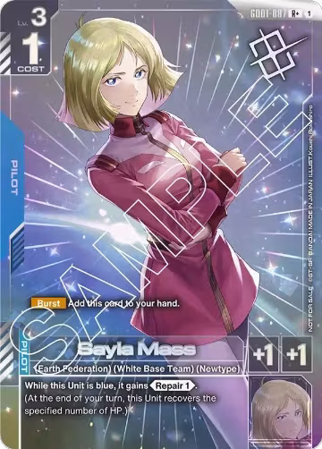 Sayla Mass (Store Tournament Winner Pack 01) (GD01-087), Gundam Promotional Cards — Gundam card price