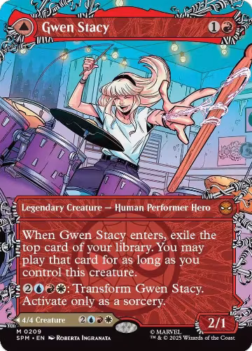 Gwen Stacy (0209) (Borderless) (209), Marvel's Spider-Man — Magic card price