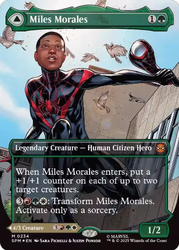 Miles Morales (0234) (Borderless) (234), Marvel's Spider-Man — Magic card price